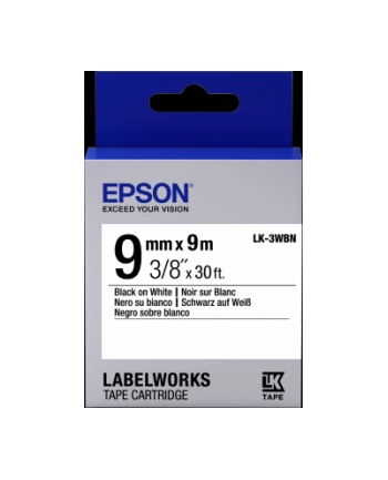 EPSON LC-3WBN9 Standard Black on White tape 9mm nr 1