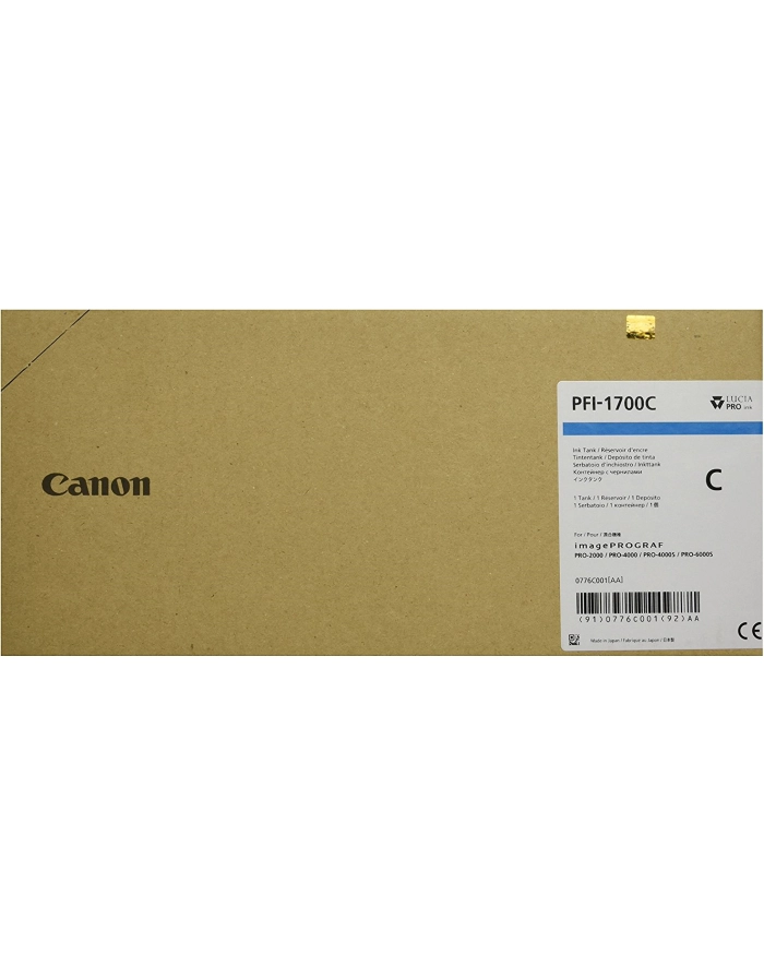 CANON Ink PFI-1700 Cyan główny