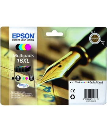 EPSON 16XL ink cartridge black and tri-colour high capacity 32.4ml 1-pack RF-AM blister