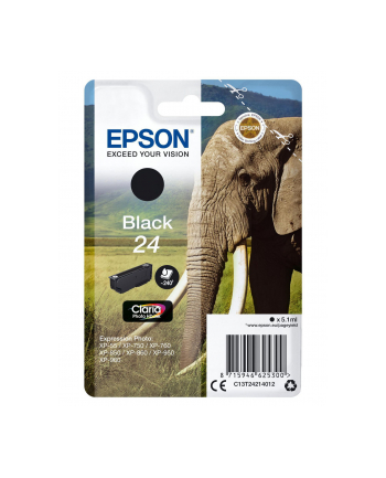 EPSON C13T24214012 Tusz Epson T2421 black 5,1 ml XP-750/850