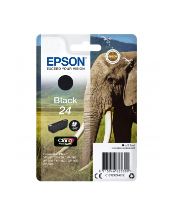 EPSON C13T24214012 Tusz Epson T2421 black 5,1 ml XP-750/850