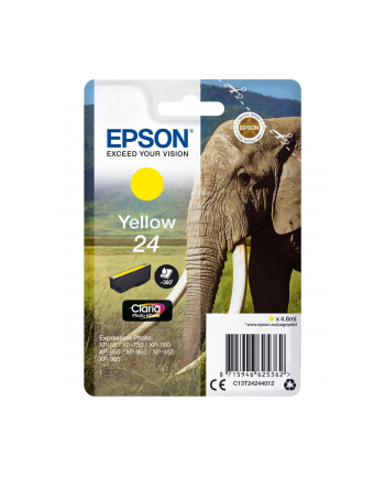 EPSON C13T24244012 Tusz Epson T2424 yellow 4,6 ml XP-750/850