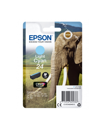 EPSON C13T24254012 Tusz Epson T2425 light cyan 5,1 ml XP-750/850 nr 1