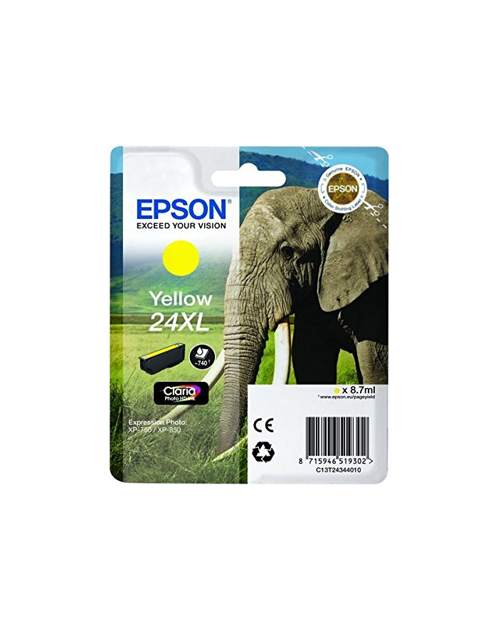 EPSON C13T24344012 Tusz Epson T2434 XL yellow 8,7 ml XP-750/850 główny