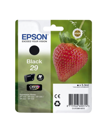 EPSON Cartridge Fraise Ink Claria Home Black