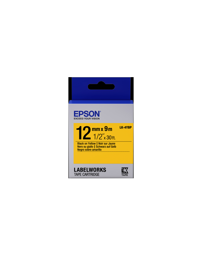 EPSON LK-4YBP Couleur pastel Noir/Jaune 12/9 główny