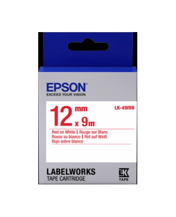 EPSON LK-4WRN Standard Rouge/Blanc 12/9