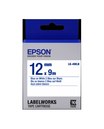 EPSON LK-4WLN Standard Bleu/Blanc 12/9