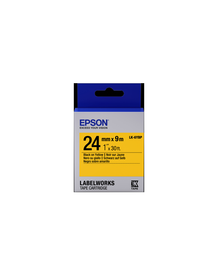 EPSON LK-6YBP Couleur pastel Noir/Jaune główny