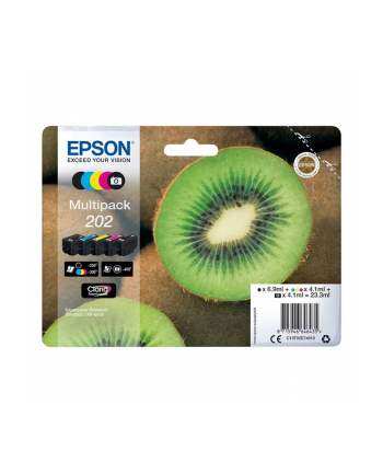 EPSON 202 Mpack Ink Cartridge (PBK,BK,C,M,Y) (with security)