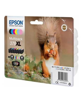 EPSON 378XL Mpack Ink (BK,C,M,Y,LC,LM)(With Security)