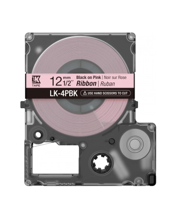 EPSON Label Cartridge Satin Ribbon LK-4PBK Black/Pink 12mm (5m) nr 1