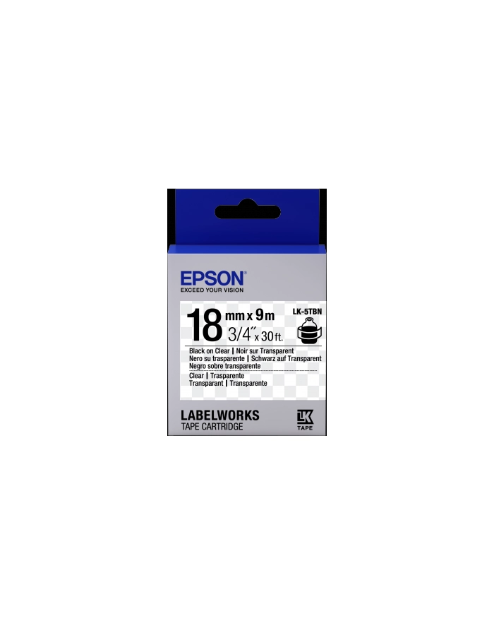 EPSON LK-5TBN Transparent Noir/Transpare główny