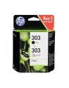 hp inc. HP 303 2-pack Black/Tri-color Original Ink Cartridge - nr 62