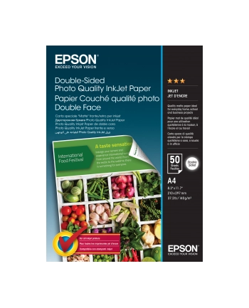 EPSON Double-Sided Photo Quality Inkjet Paper - A4 - 50 Sheets nr 1