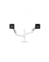 ERGOTRON Uchwyt na biurko LX DUAL STACKING ARM NO GROMMET MOUNT BRIGHT WHITE TEXTURE - nr 2