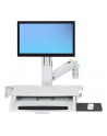 ERGOTRON WORKSTATION STYLEVIEW SIT-STAND COMBO ARM WITH WORKSURFACE BRIGHT WHITE TEXTURE - nr 3