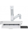 ERGOTRON WORKSTATION STYLEVIEW SIT-STAND COMBO ARM WITH WORKSURFACE BRIGHT WHITE TEXTURE - nr 6