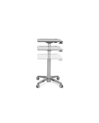 ERGOTRON LEARNFIT 16inchTRAVEL ADJUSTABLE STANDING DESK CLEAR ANODIZED
