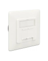 DELOCK 86195 Delock gniazdo podtynkowe podwójne 2 X LSA BLOCK -> 2X RJ45 kat. 6A - nr 13