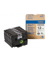 BROTHER HGEM931V5 Taśma Brother 12mm Black/Matt Silver (5 szt ) High Grade Tape - nr 5