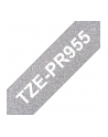 BROTHER TZEPR955 Taśma Brother 24mm White on Premium Silver - nr 4