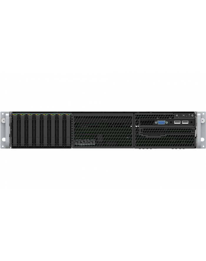 INTEL Server Barebone R2208WFQZSR S2600WFQR 1x 1300W PSU 2x PCIe ricer card bracket 2x 3-slot PCI riser card 1x 2-slot LP PCIe riser główny