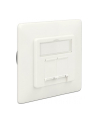 DELOCK 86195 Delock gniazdo podtynkowe podwójne 2 X LSA BLOCK -> 2X RJ45 kat. 6A - nr 10
