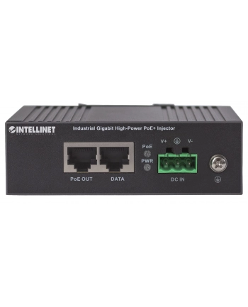 ic intracom INTELLINET 561365 Intellinet Przemysłowy injektor High-Power PoE+ Gigabit, 1x 30W, IEEE 802.3at/af