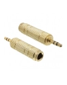 DELOCK 65360 Delock Adapter Stereo Jack 3.5mm 3pin > Stereo Jack 6.35mm 3pin metal - nr 10