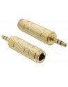 DELOCK 65360 Delock Adapter Stereo Jack 3.5mm 3pin > Stereo Jack 6.35mm 3pin metal - nr 6