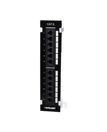 ic intracom INTELLINET 560269 Intellinet Patch panel naścienny 12 portów UTP kat.6 czarny nr 2