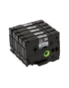 BROTHER HGEM931V5 Taśma Brother 12mm Black/Matt Silver (5 szt ) High Grade Tape - nr 3