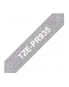BROTHER TZEPR935 Taśma Brother 12mm White on Premium Silver - nr 6