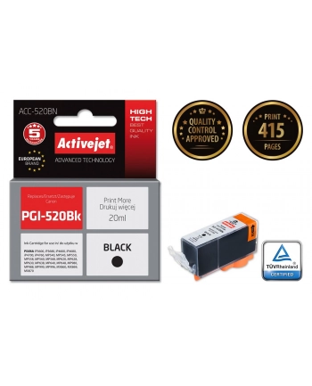 ActiveJet  ACC-520Bk tusz czarny do drukarki Canon (zam. PGI-520Bk)    (CHIP) nr 2