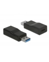 DELOCK 65696 Delock Konwerter USB 3.1 męski - USB Type-C, wtyk żeński, aktywny, czarny - nr 4