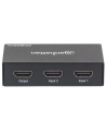 ic intracom MANHATTAN 207867 Manhattan 2-portowy przełącznik AV HDMI 2x1 4K@60Hz zasilanie AC pilot IR - nr 4