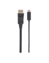 ic intracom MANHATTAN 152471 Manhattan Kabel monitorowy adapter USB-C na DisplayPort DP 4K M/M czarny 1m - nr 12