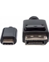 ic intracom MANHATTAN 152471 Manhattan Kabel monitorowy adapter USB-C na DisplayPort DP 4K M/M czarny 1m - nr 14