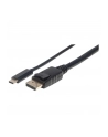 ic intracom MANHATTAN 152471 Manhattan Kabel monitorowy adapter USB-C na DisplayPort DP 4K M/M czarny 1m - nr 5