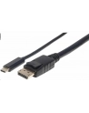 ic intracom MANHATTAN 152471 Manhattan Kabel monitorowy adapter USB-C na DisplayPort DP 4K M/M czarny 1m - nr 6