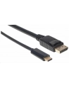 ic intracom MANHATTAN 152471 Manhattan Kabel monitorowy adapter USB-C na DisplayPort DP 4K M/M czarny 1m - nr 7