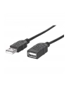 ic intracom MANHATTAN 338653 Manhattan Przedłużacz USB 2.0 A-A M/Ż 1,8m czarny - nr 2