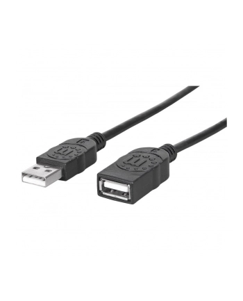 ic intracom MANHATTAN 338653 Manhattan Przedłużacz USB 2.0 A-A M/Ż 1,8m czarny