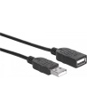 ic intracom MANHATTAN 338653 Manhattan Przedłużacz USB 2.0 A-A M/Ż 1,8m czarny - nr 5