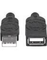 ic intracom MANHATTAN 338653 Manhattan Przedłużacz USB 2.0 A-A M/Ż 1,8m czarny - nr 6