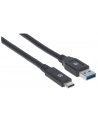 ic intracom MANHATTAN 354981 Manhattan Kabel USB-C 3.1 Gen1, USB C/USB A M/M 3m czarny - nr 10