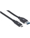 ic intracom MANHATTAN 354981 Manhattan Kabel USB-C 3.1 Gen1, USB C/USB A M/M 3m czarny - nr 19