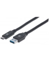 ic intracom MANHATTAN 354981 Manhattan Kabel USB-C 3.1 Gen1, USB C/USB A M/M 3m czarny - nr 8