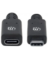 ic intracom MANHATTAN 355230 Manhattan Kabel USB-C 3.1 Gen2, USB C/USB C M/F 50cm czarny - nr 11